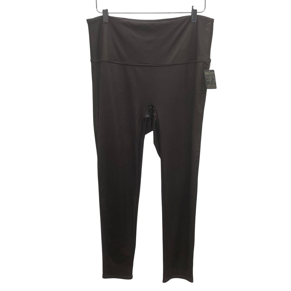 DG2 Diane Gilman Brown Slim & Sleek Leggings Women’s Size XL (NWT)